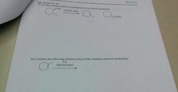 Solved Provide a detailed stepwise mechanism for the | Chegg.com