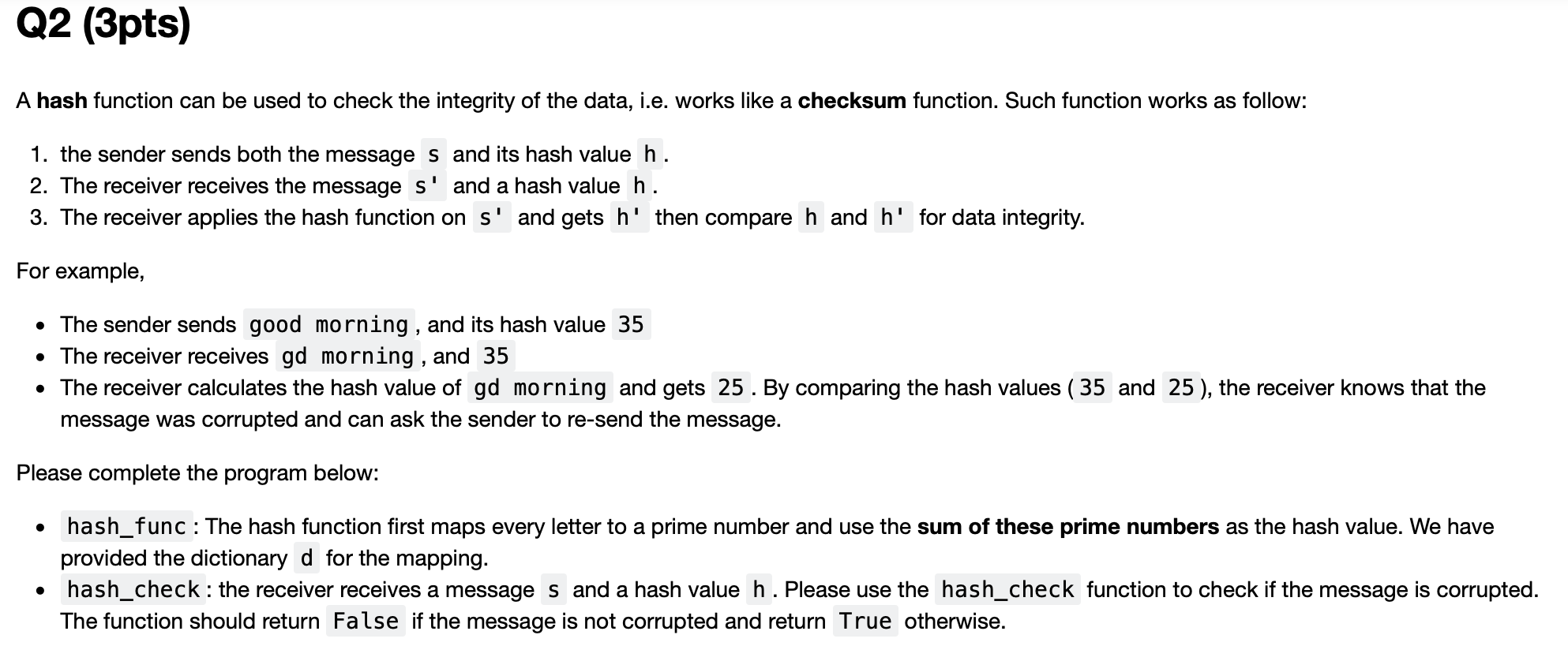 Solved Please use Python algorithm programming language to | Chegg.com