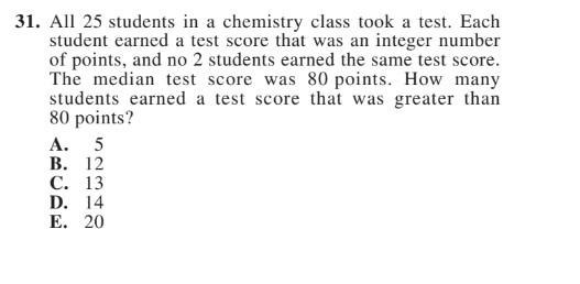 Solved 31. All 25 students in a chemistry class took a test. | Chegg.com