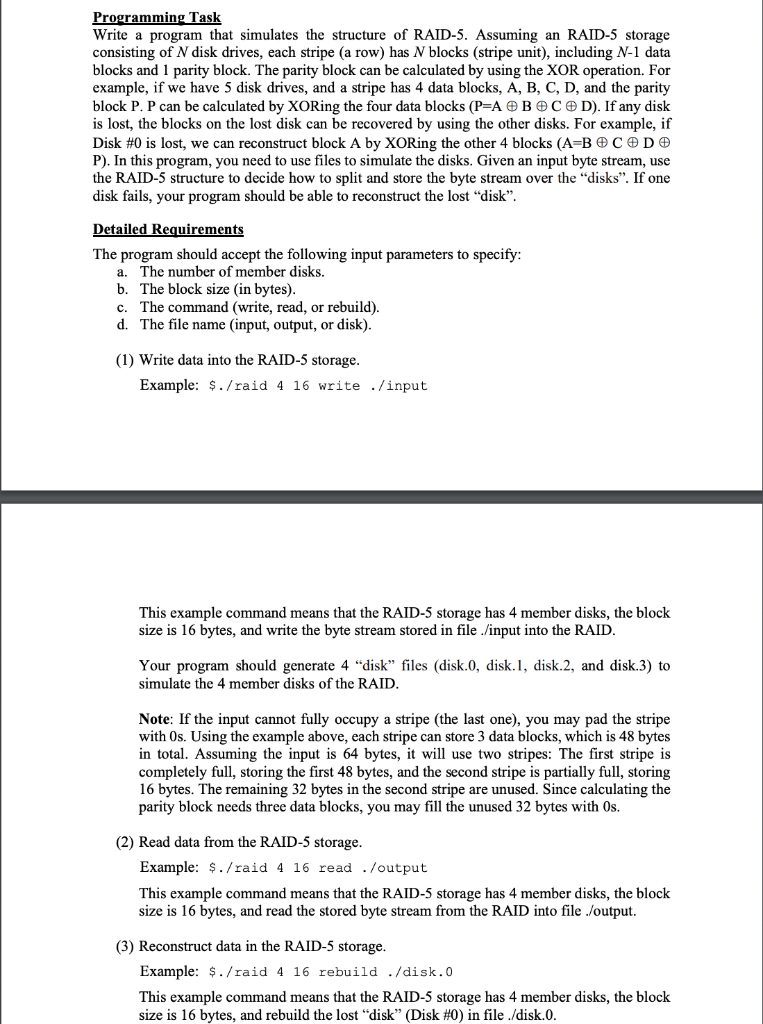 Programming Task Write a program that simulates the | Chegg.com