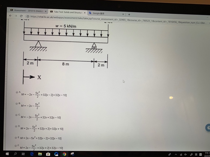 Solved The beam shown below is simply supported | Chegg.com