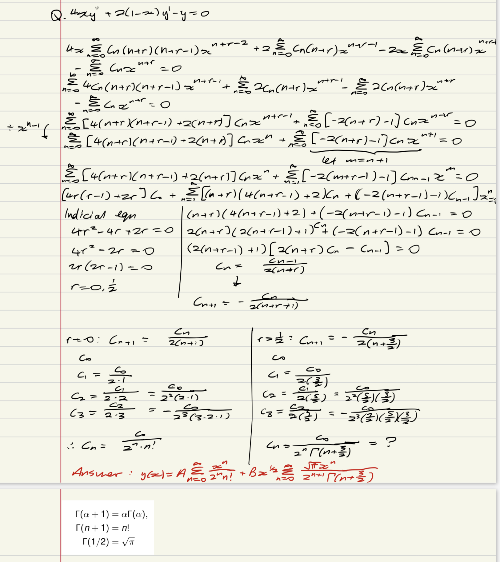 Solved Use The Frobenius Method To Find Series Solutions In | Chegg.com