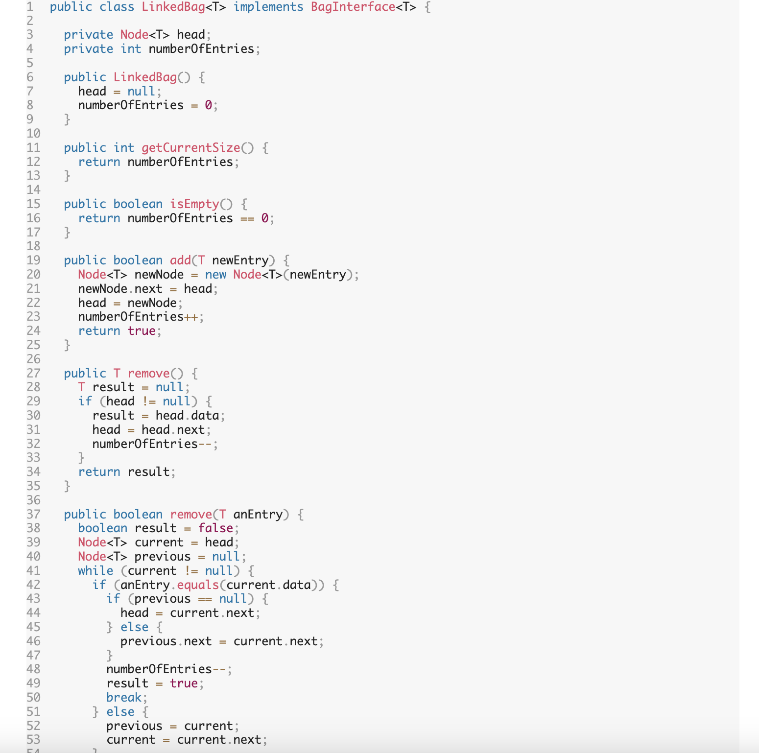 Solved (Java) Please provide full code for the main method | Chegg.com
