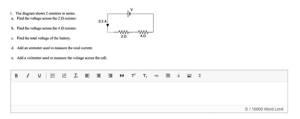 Solved 1. The Diagram Shows 2 Resistors In Series. A. Find | Chegg.com