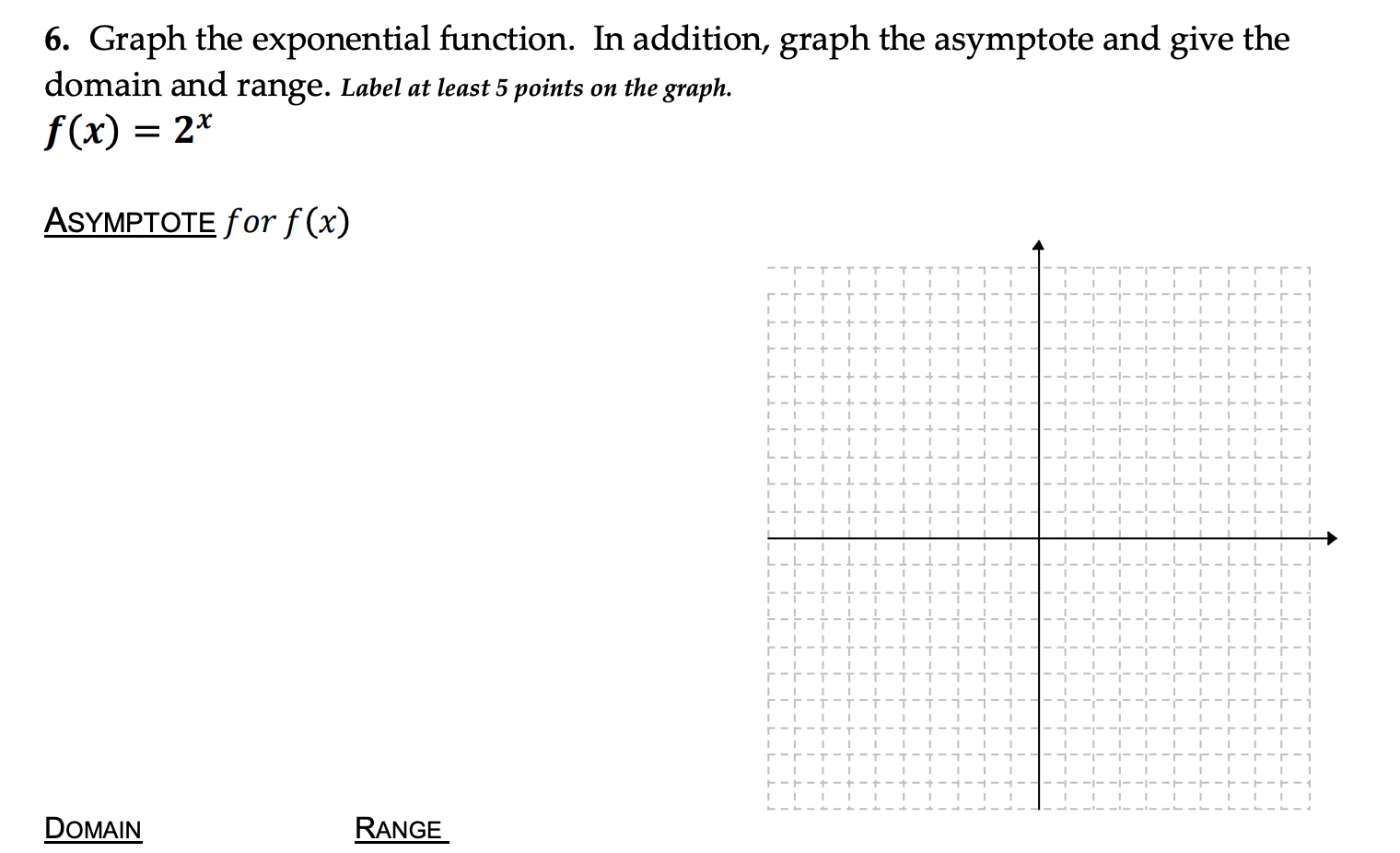 solved-6-graph-the-exponential-function-in-addition-graph-chegg