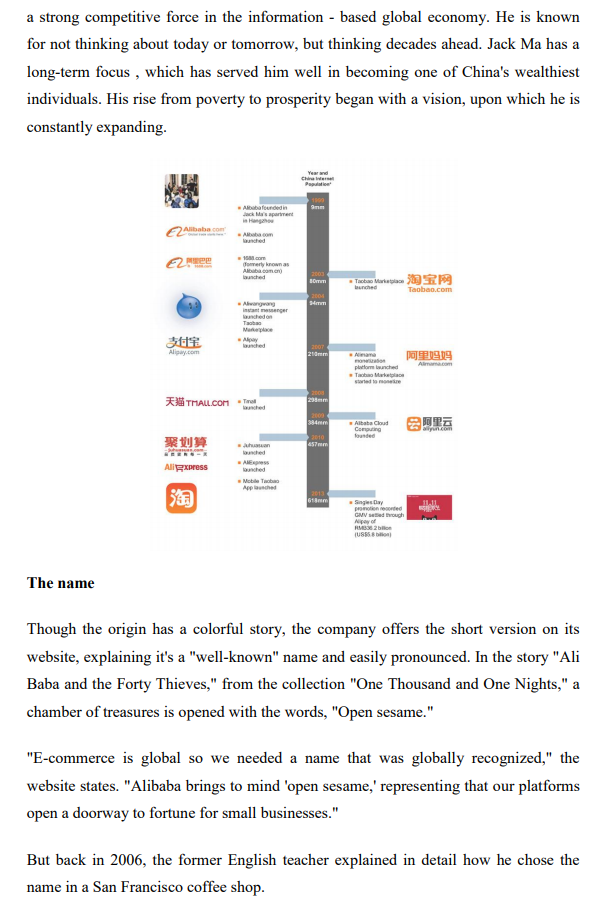 Solved Case Study Alibaba The Primary Subject Matter Of Chegg Com