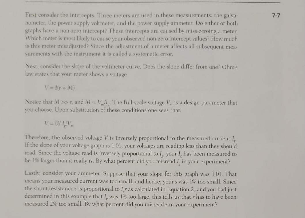 Solved Analysis and Systematic Errors (Optional) Plot large | Chegg.com