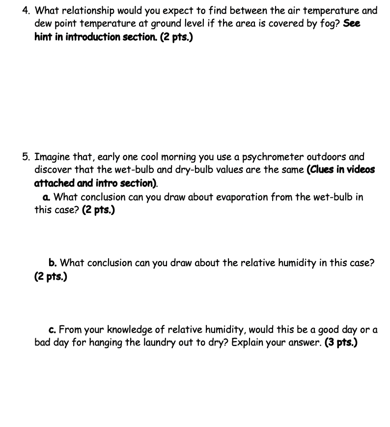 A Teaching Tool - Relationships between temperature, relative humidity, and  dew point — Weather Briefing, L.C.