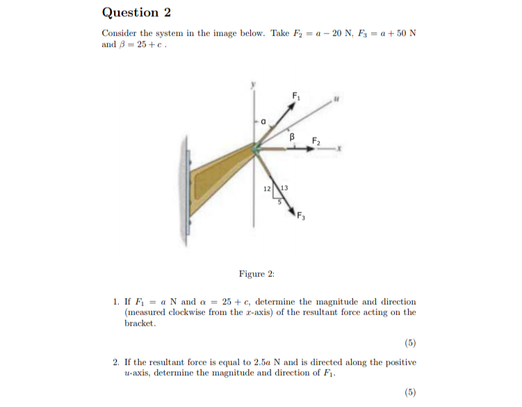 Solved Question 2 Consider the system in the image below. | Chegg.com