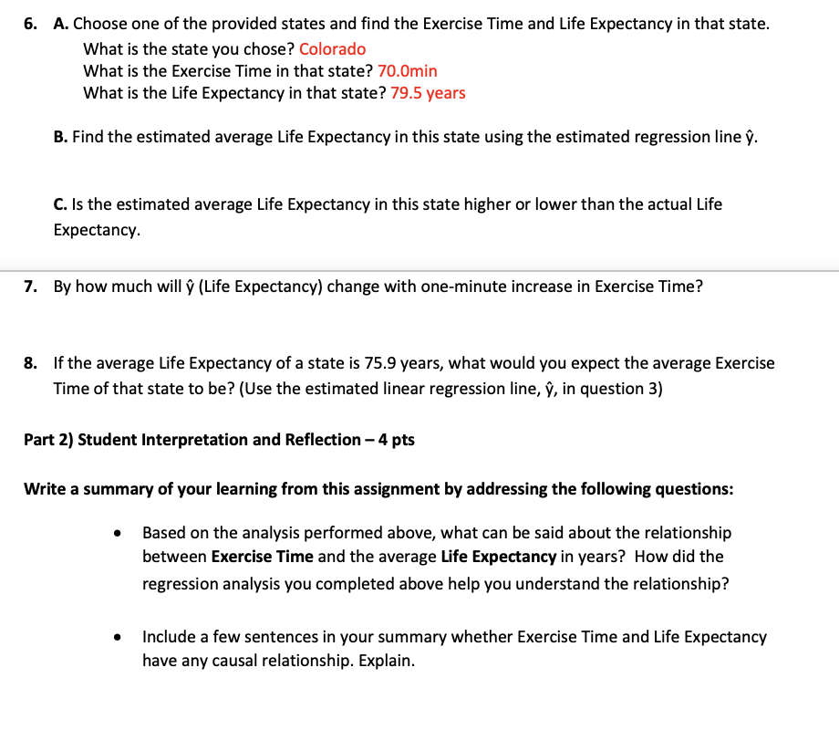 \begin{tabular}{|l|r|r|} \hline State & Exercise Time | Chegg.com
