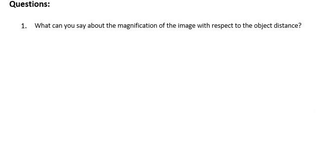Solved What can you say about the magnification of the image | Chegg.com