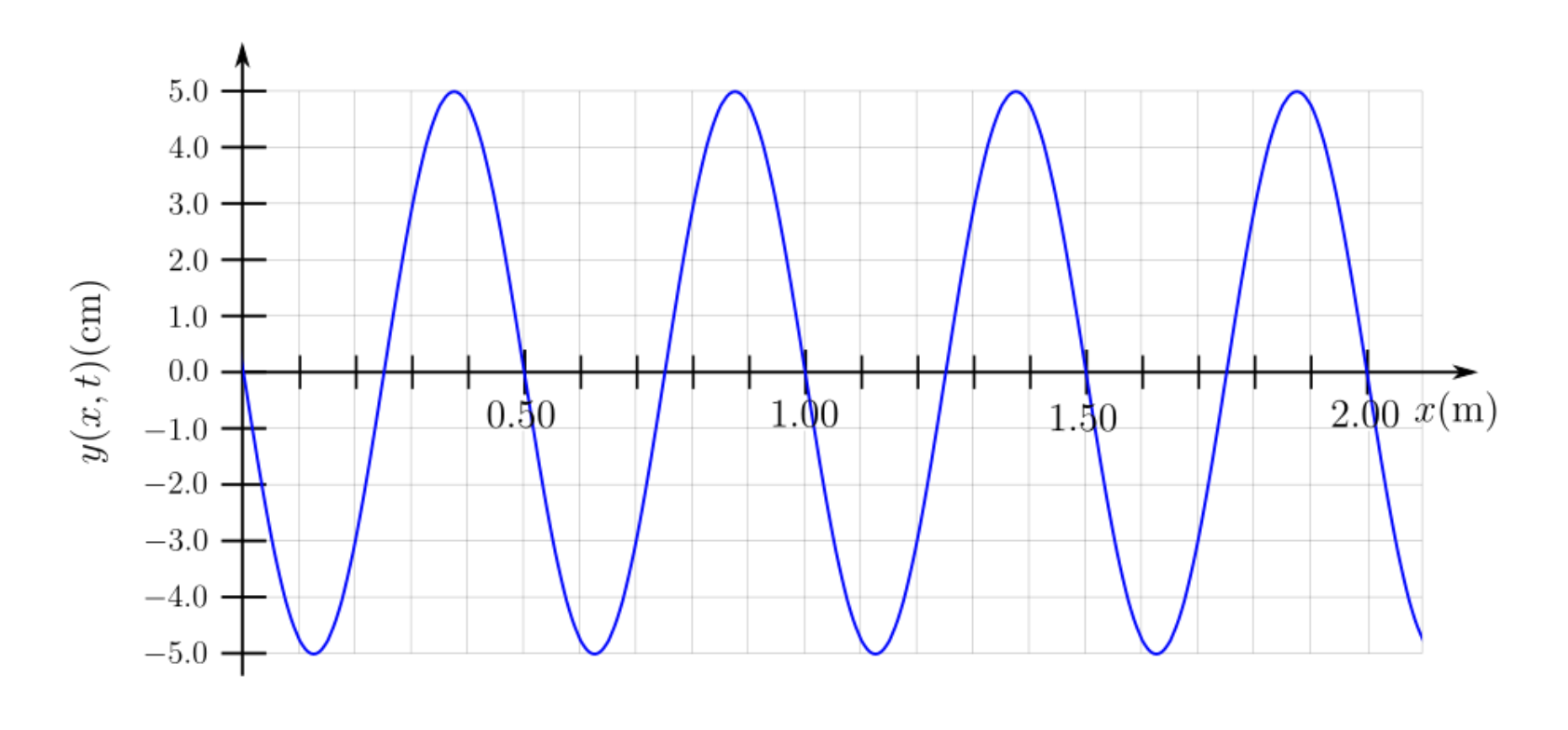 Solved The graph below shows the transverse displacement | Chegg.com