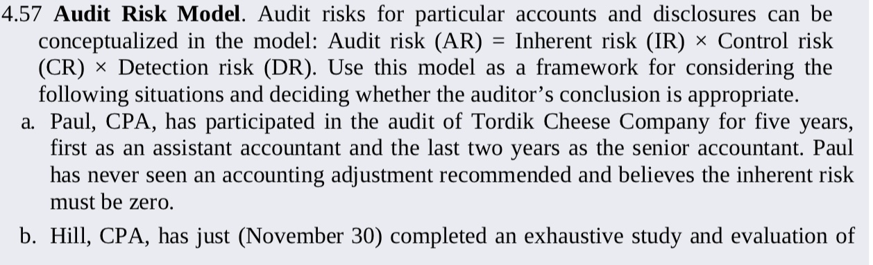 what is audit risk model