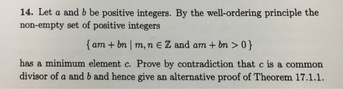 Solved Let A And B Be Positive Integers. By The | Chegg.com