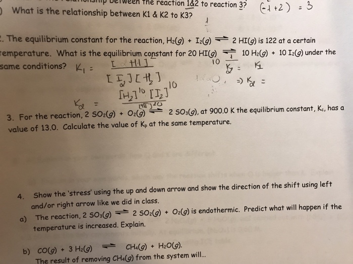 Solved What is the relationship between K1 & K2 to K3? The | Chegg.com