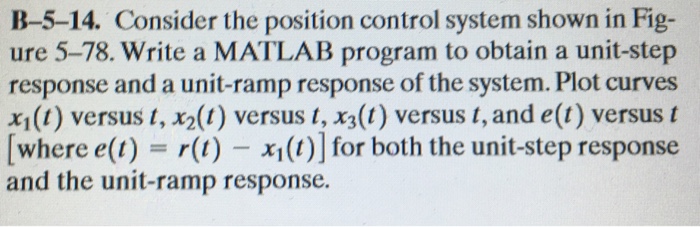 Solved B-5-14. Consider the position control system shown in | Chegg.com