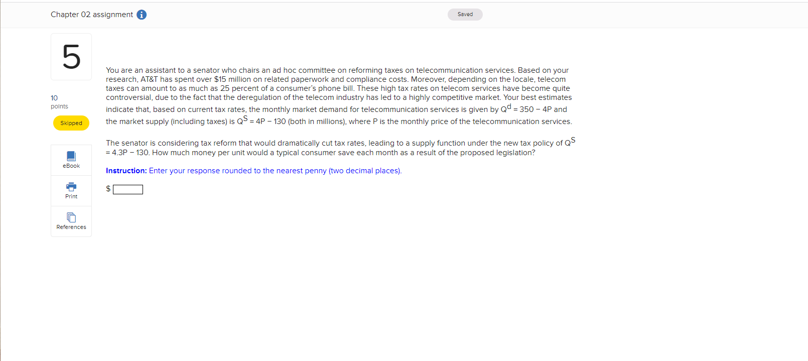 Solved You are an assistant to a senator who chairs an ad | Chegg.com
