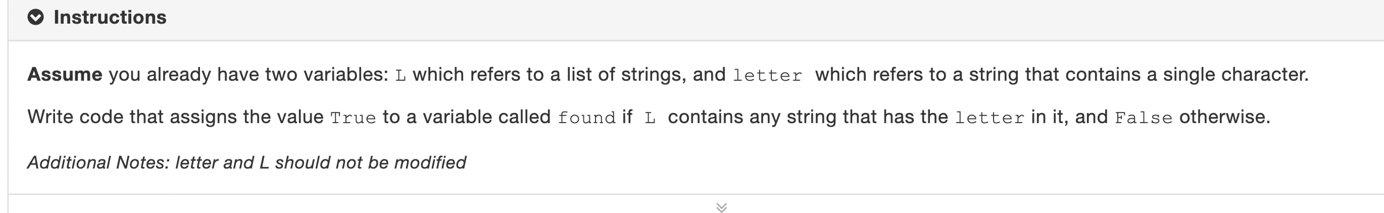 Solved Assume you already have two variables: L which refers | Chegg.com