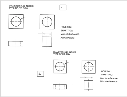 Solved DIAMETER 2.75 INCHES TYPE OF FIT.FN 4 Standard Fits: | Chegg.com