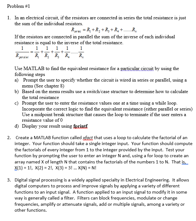 Solved Problem 1 1 In An Electrical Circuit If The Chegg
