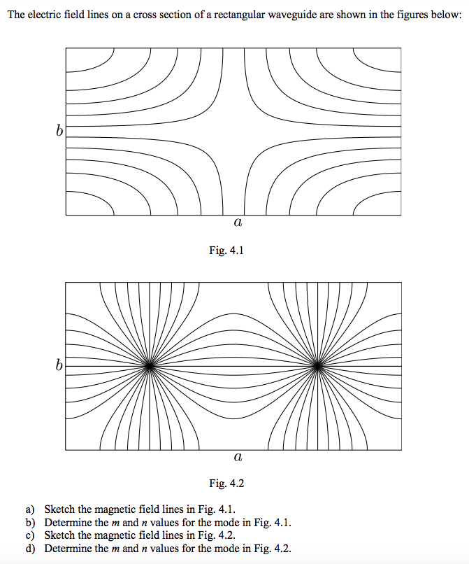 Solved The electric field lines on a cross section of a | Chegg.com