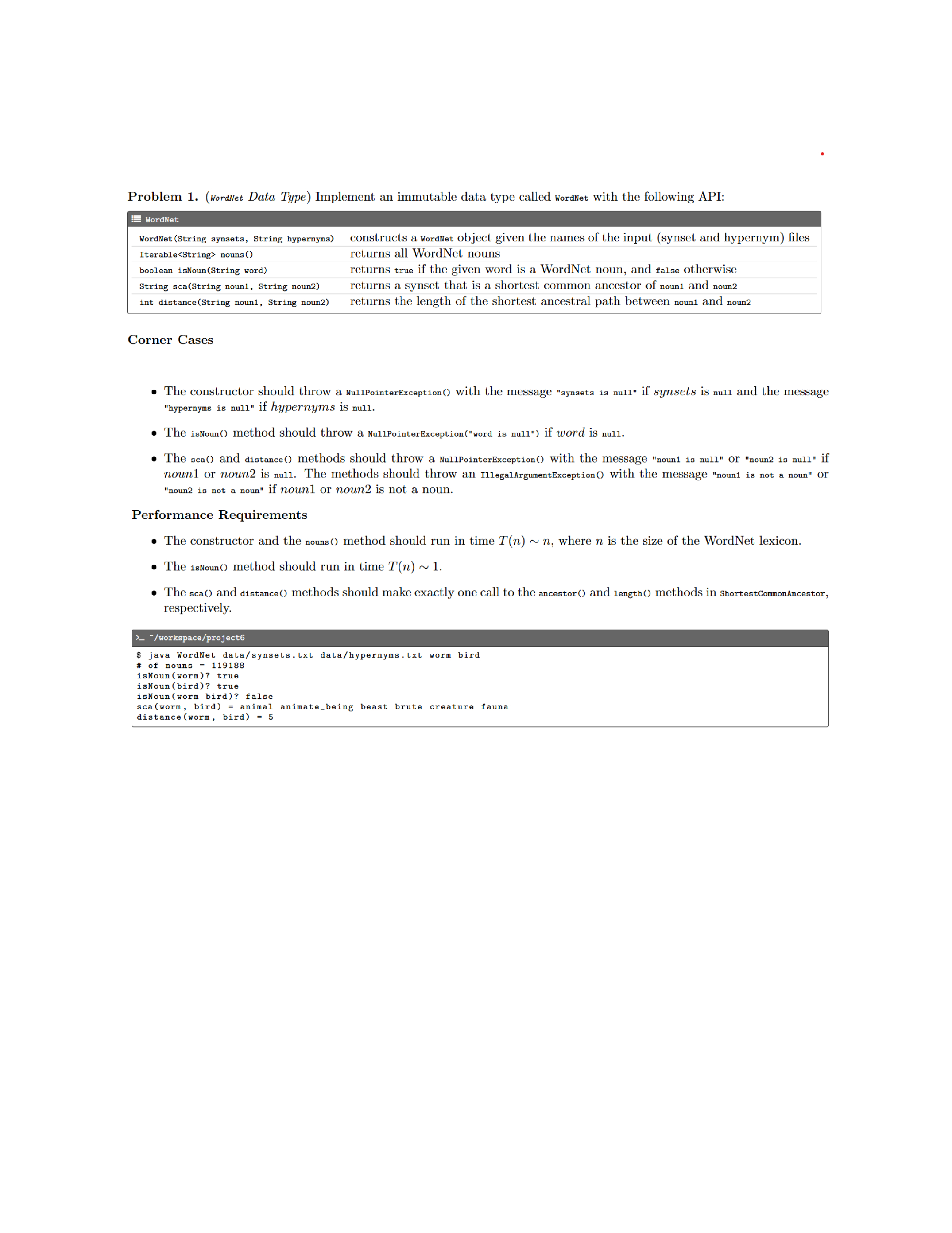 Solved The constructor should throw a