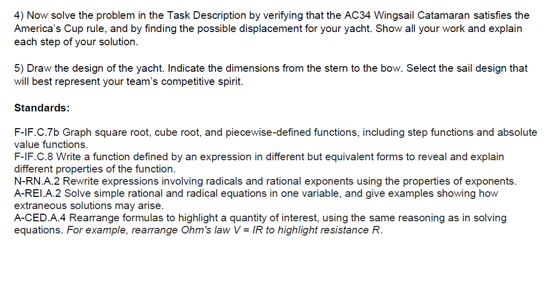Solved Unit 3 Performance Task Goal: Students will rewrite | Chegg.com