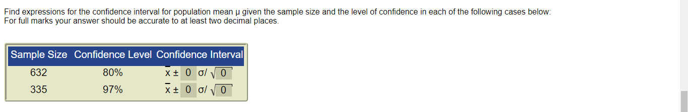 Solved Find expressions for the confidence interval for | Chegg.com