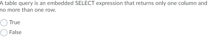 Solved A SELECT expression that is embedded within one of | Chegg.com