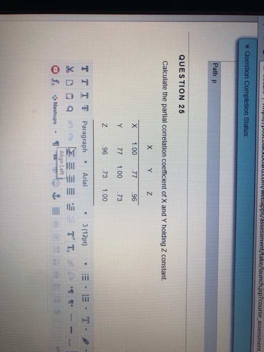 Solved Question Completion Status: Path: p QUESTION 25 | Chegg.com