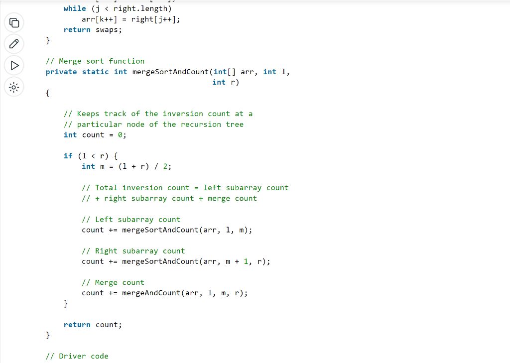 Solved In Counting Inversions In An Array (Using | Chegg.com