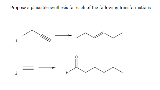 Solved Propose a plausible synthesis for each of the | Chegg.com