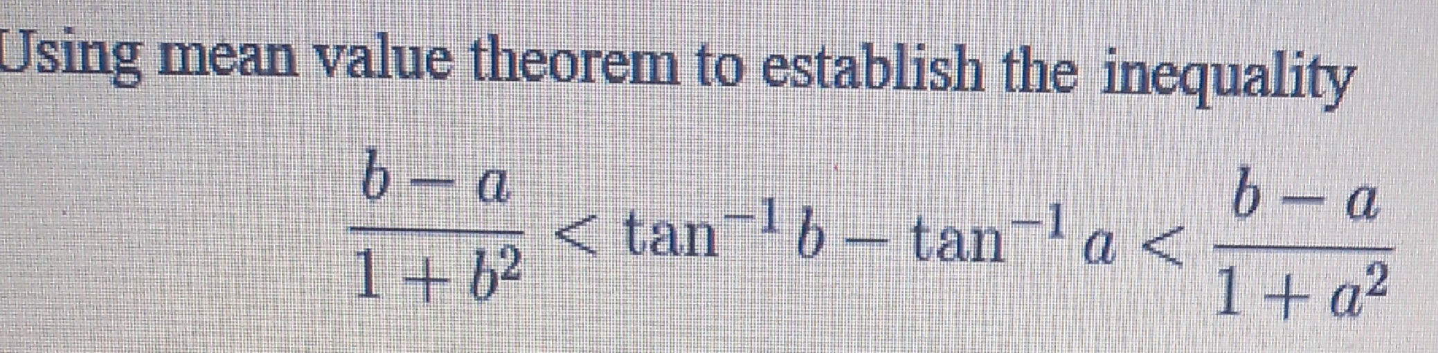 Solved Using Mean Value Theorem To Establish The | Chegg.com