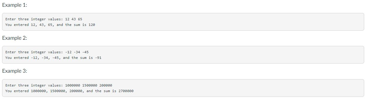 Three Integer Sum Write an ARM Assembly Language (I | Chegg.com