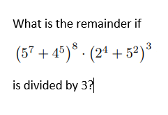 What Is The Remainder If 57 45 24 52 3 Is Chegg Com