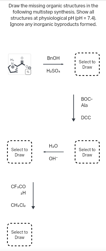 Solved Draw the missing organic structures in thefollowing | Chegg.com