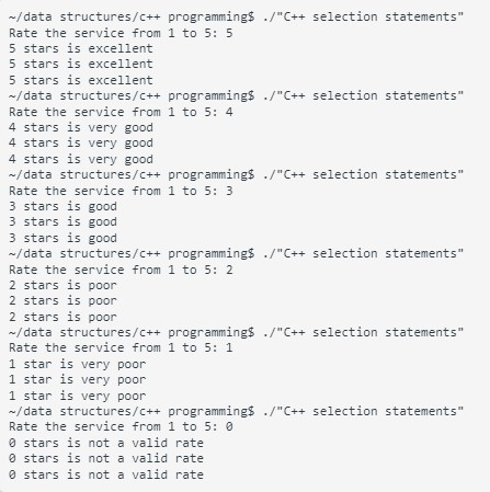 Solved Write a C++ program using the selection statements if | Chegg.com
