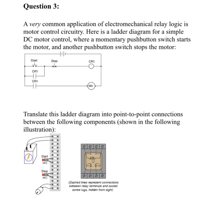 Solved Electromechanical relay logic Question 1 In ladder