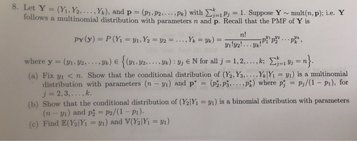 Solved 8 Let Y Y Y2 Y And P P1 P2 Pk Chegg Com