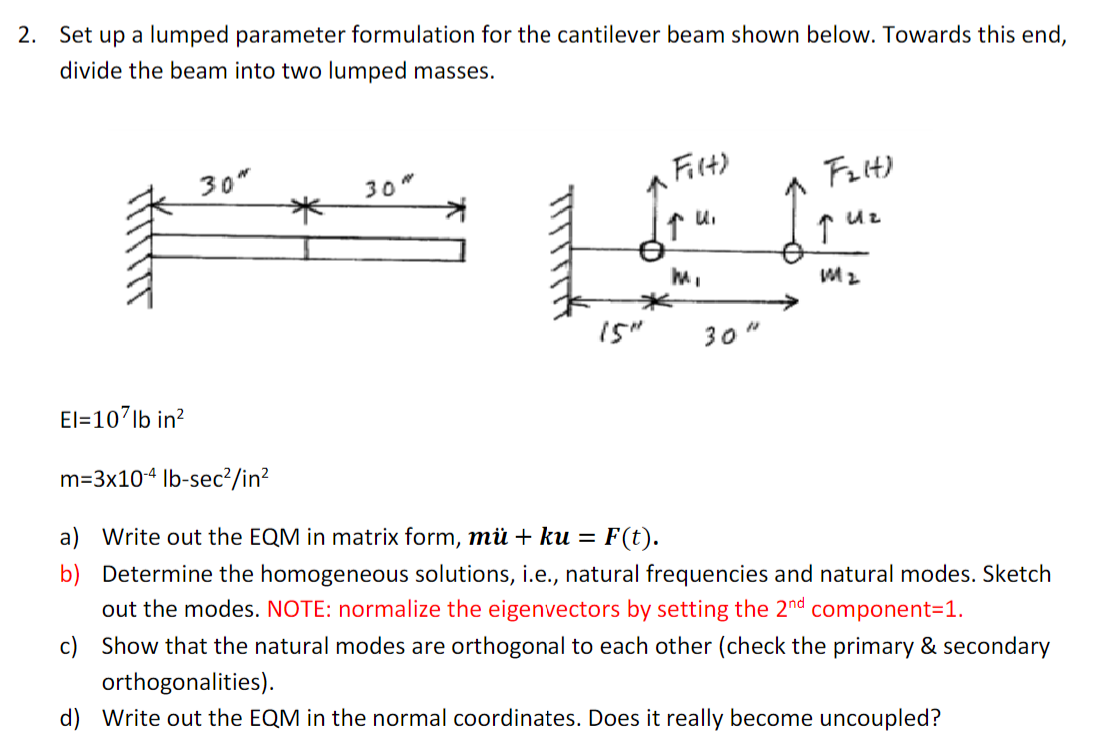 Solved 2. Set up a lumped parameter formulation for the | Chegg.com