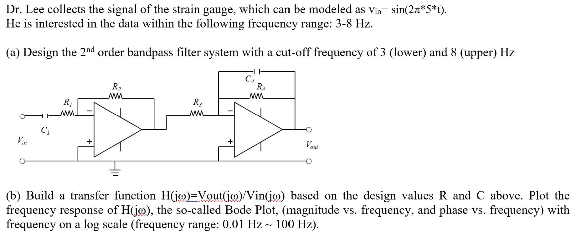 Solved Dr Lee Collects The Signal Of The Strain Gauge W Chegg Com