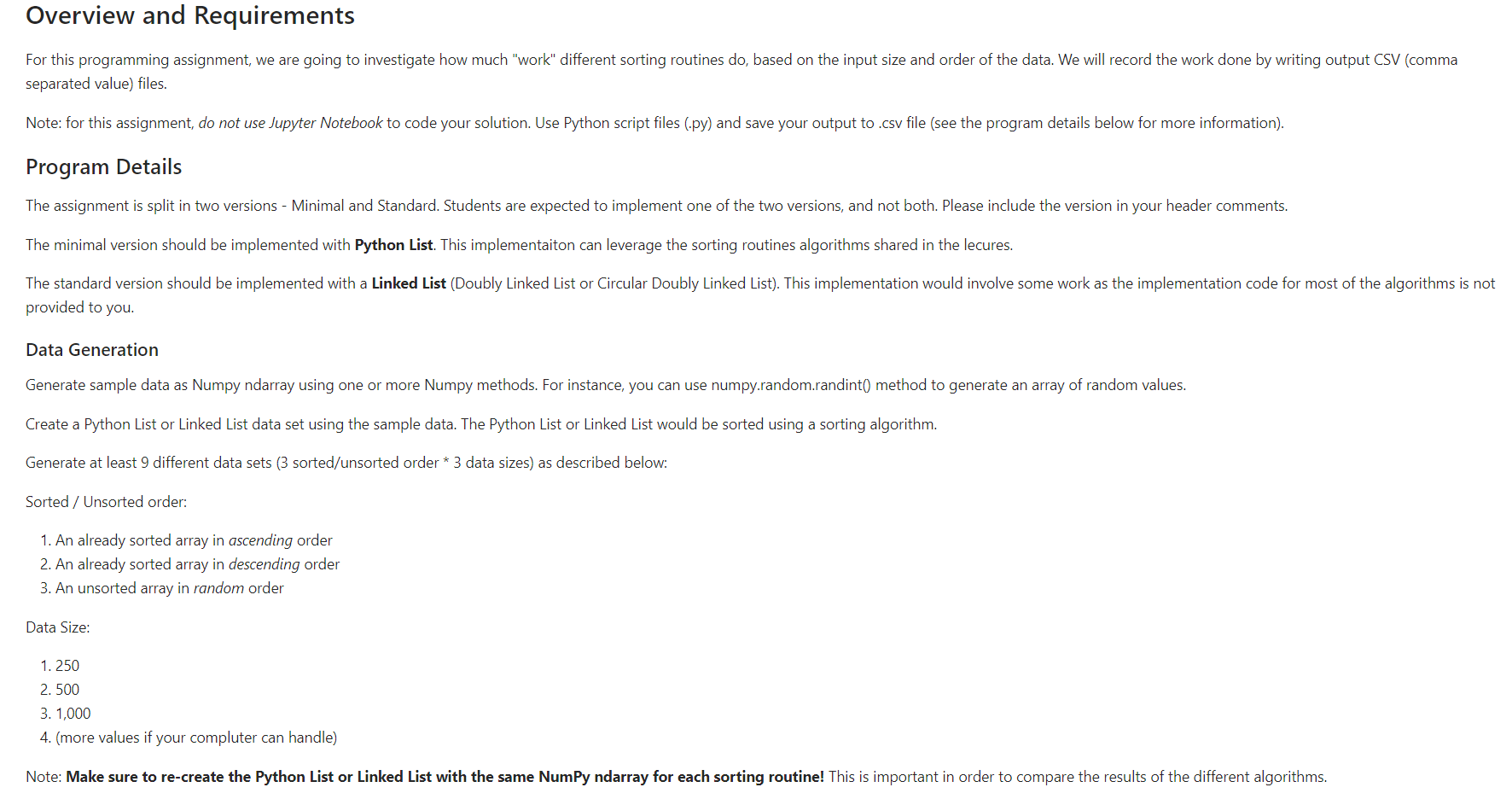 Solved Overview and Requirements For this programming | Chegg.com