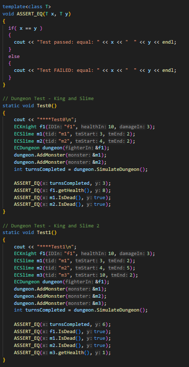 Solved I am writing a dungeon simulation in c++ which uses | Chegg.com