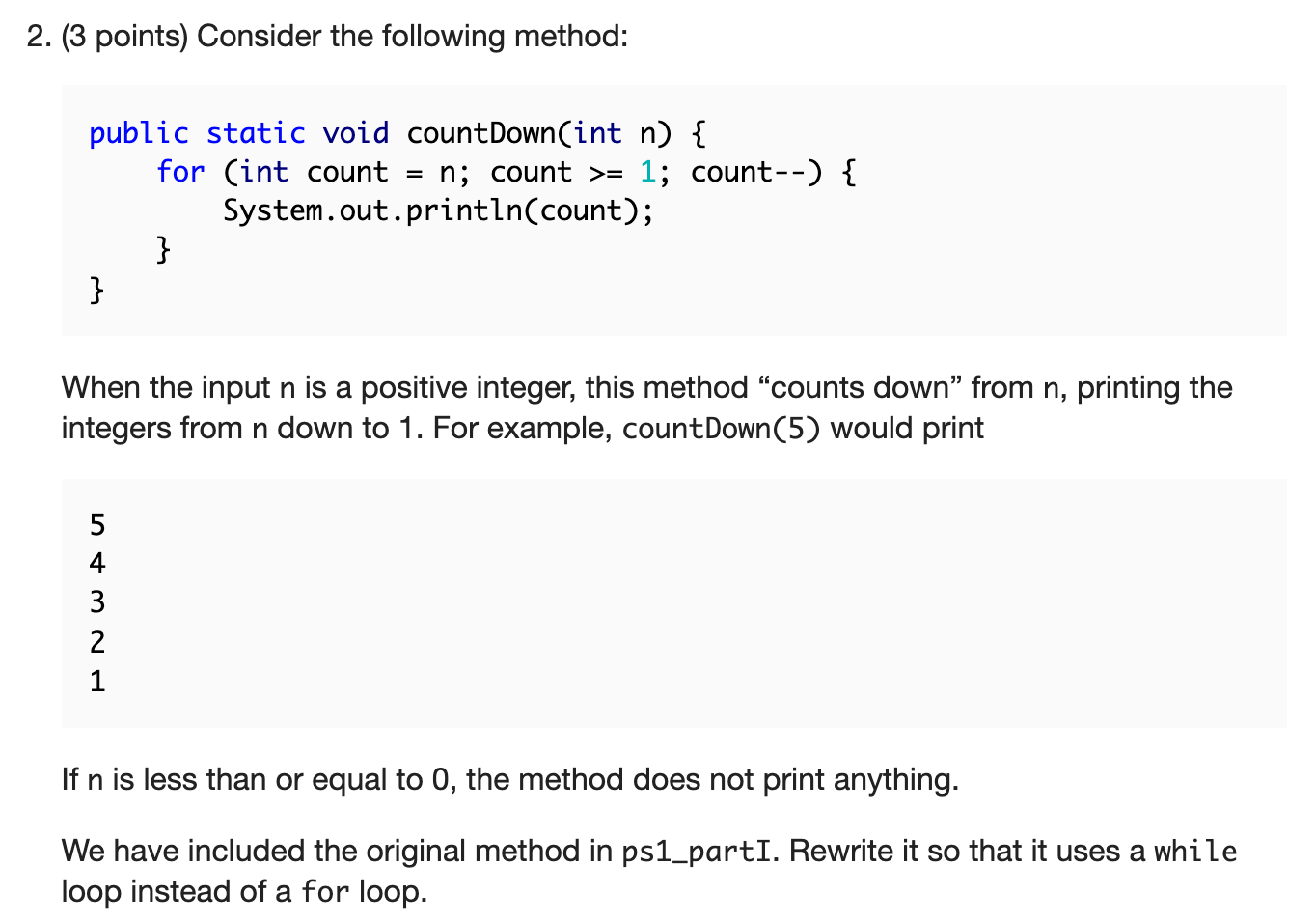 Solved 3. (4 points) Consider the following code fragment: = | Chegg.com
