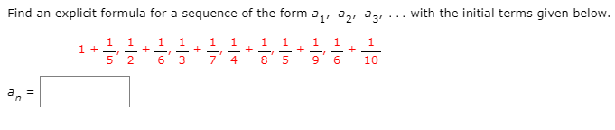 Solved Find An Explicit Formula For A Sequence Of The Form 9191