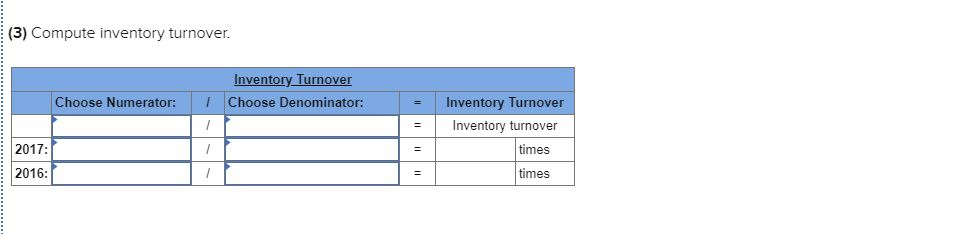 inventory turn calculation