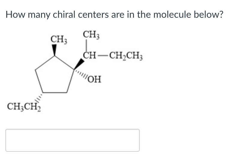 How many chiral centers are in the molecule below?