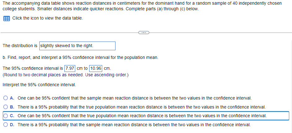 solved-the-accompanying-data-table-shows-reaction-distances-chegg