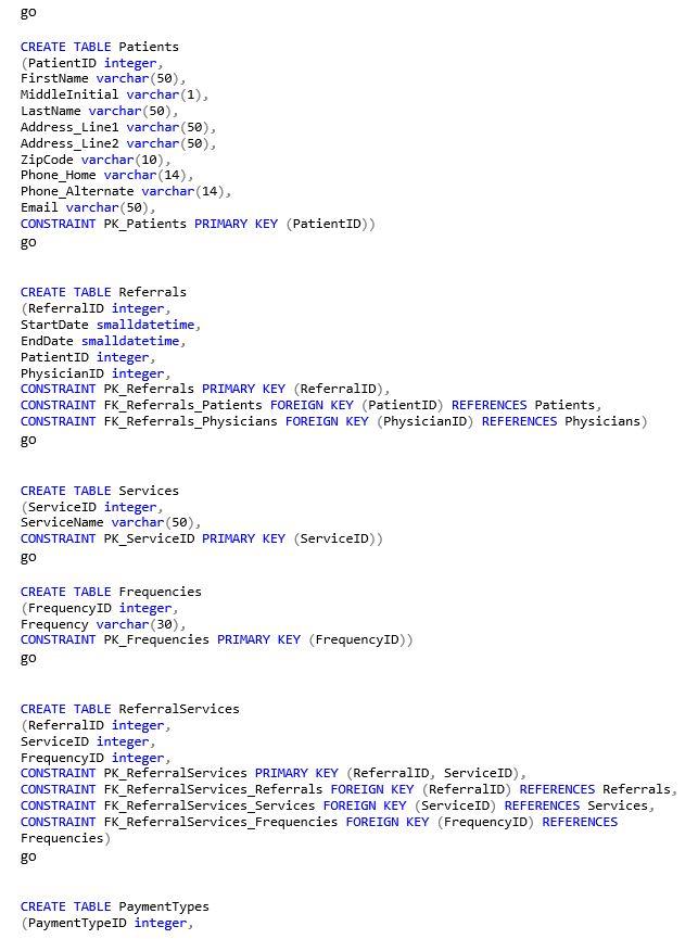 Solved Step 1: Table Creation Create a new database and | Chegg.com