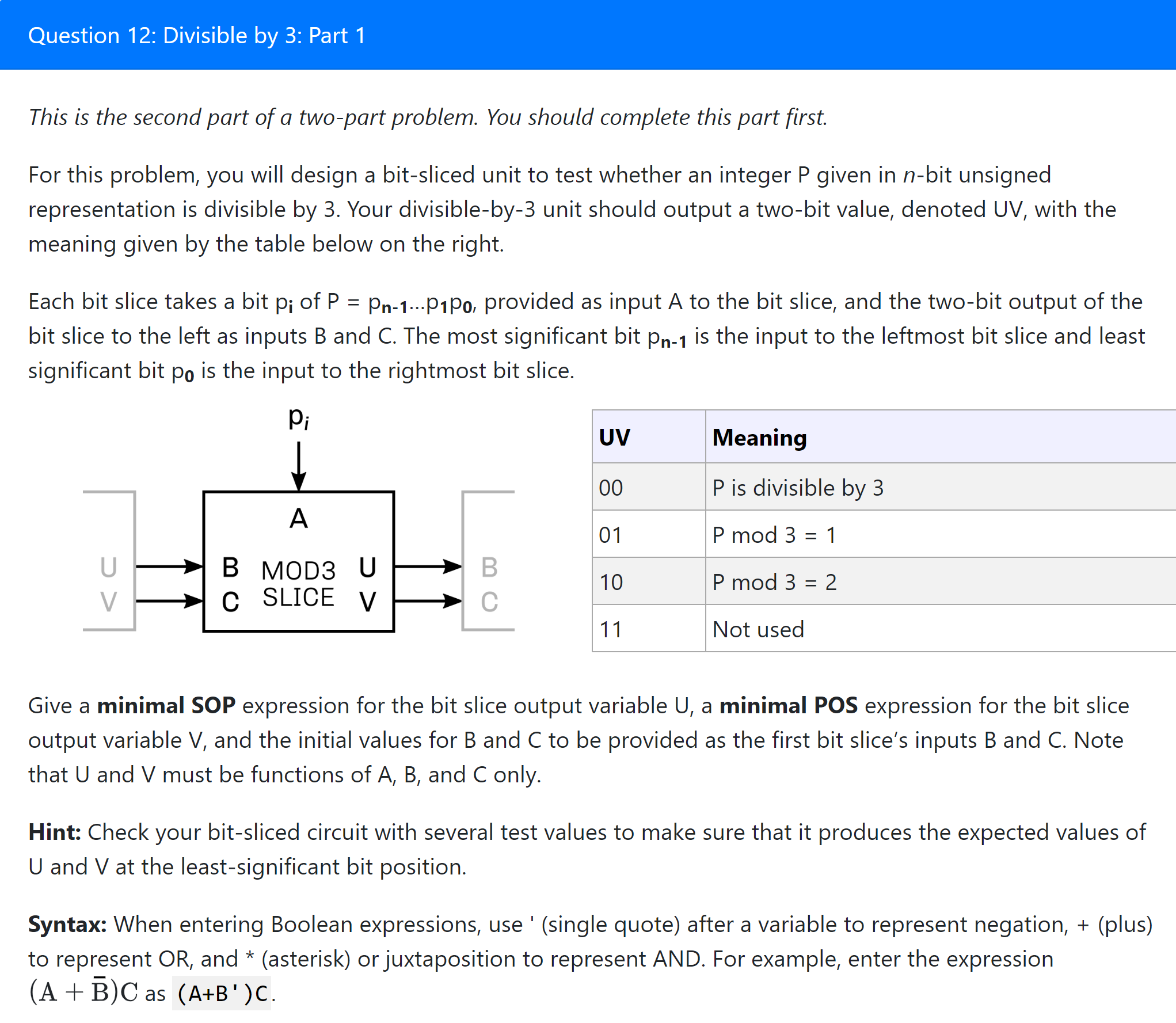 This is the second part of a two-part problem. You | Chegg.com